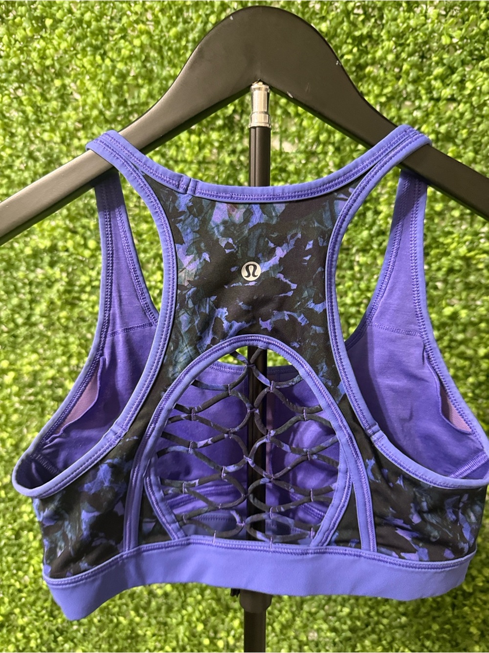 lululemon ‘Sweaty or Not’ Sports Bra Purple & Black